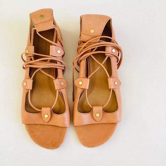 Isabel Marant Alisa Amber Yellow Gladiator Sandal NEW SZ 7 - Picture 4 of 10